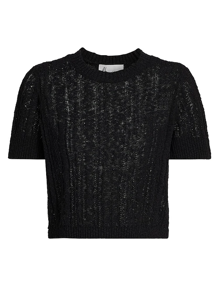Johanna Open Knit Top