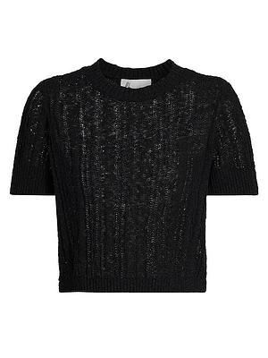 Johanna Open Knit Top