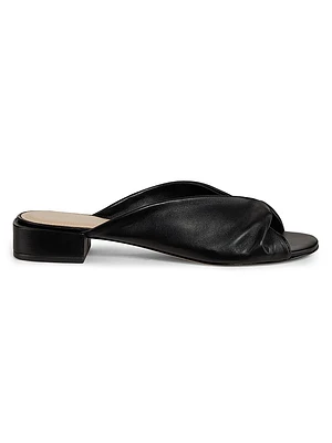 Twisted Leather Sandals