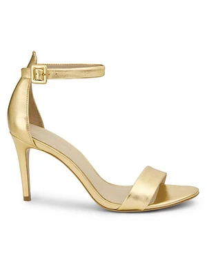 Metallic Leather 87MM High-Heel Sandals