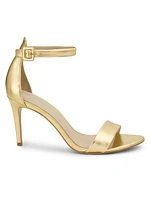 Metallic Leather 87MM High-Heel Sandals