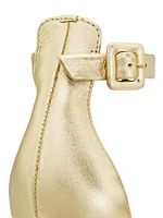 Metallic Leather 87MM High-Heel Sandals