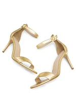 Metallic Leather 87MM High-Heel Sandals