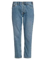 Straight Ankle Mid-Rise Jeans