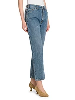 Straight Ankle Mid-Rise Jeans