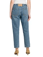 Straight Ankle Mid-Rise Jeans