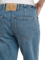 Straight Ankle Mid-Rise Jeans