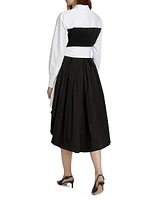 Ariella Fly Away Pleated Shirtdress