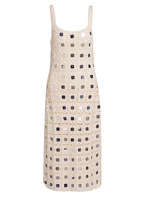 Clementine Mirror Crochet Midi-Dress