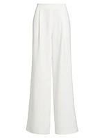 Hailey Pleated Wide-Leg Trousers