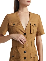 Finn Stretch-Cotton Poplin Midi-Dress