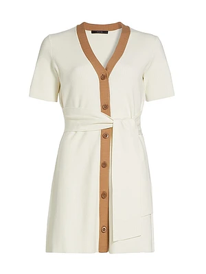 Devin Knit Tie-Waist Minidress
