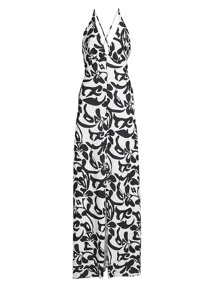 Aubrey Printed Maxi Slipdress