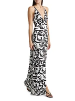 Aubrey Printed Maxi Slipdress
