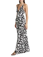 Aubrey Printed Maxi Slipdress