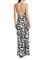 Aubrey Printed Maxi Slipdress