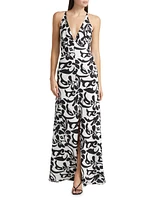 Aubrey Printed Maxi Slipdress