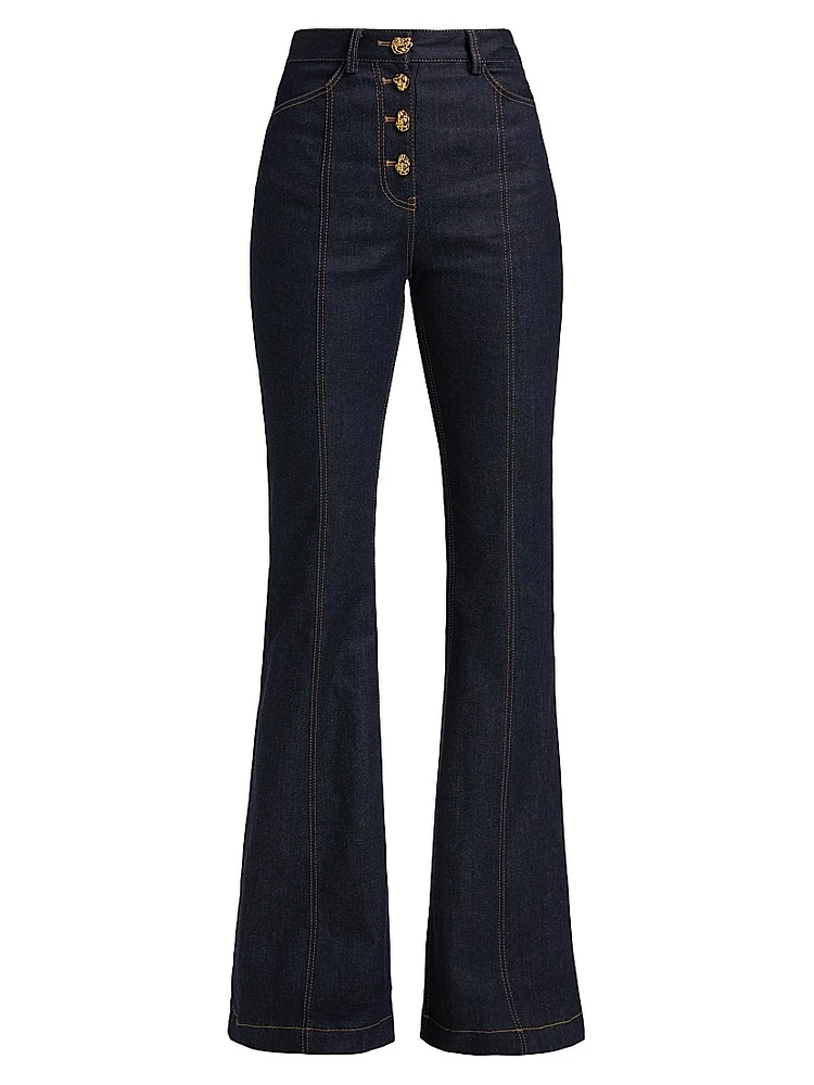 Flared Boot-Leg Jeans