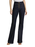 Flared Boot-Leg Jeans