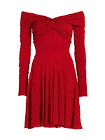 Textured Off-the-Shoulder Minidress