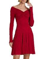 Textured Off-the-Shoulder Minidress