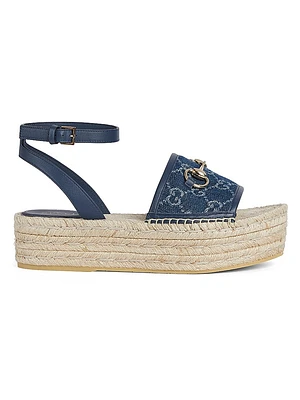 Paloma Cotton Platform Espadrille Sandals
