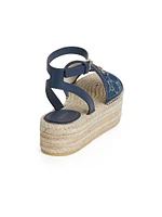 Paloma Cotton Platform Espadrille Sandals