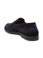 Malibu Double-Buckle Suede Loafers