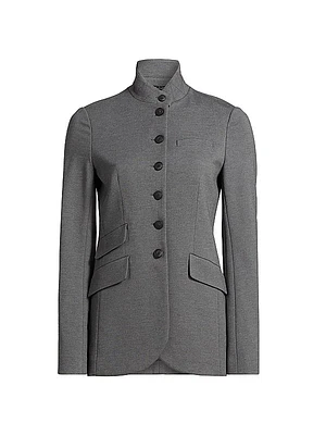 Slade Stretch-Ponte Single-Breasted Blazer