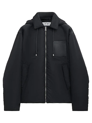 Hooded Nylon-Blend Jacket