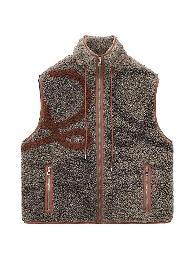 Anagram Logo Sherpa Vest