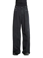 Pierced Baggy Jeans