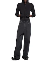 Pierced Baggy Jeans