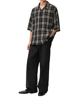 Plaid Short-Sleeve Shirt