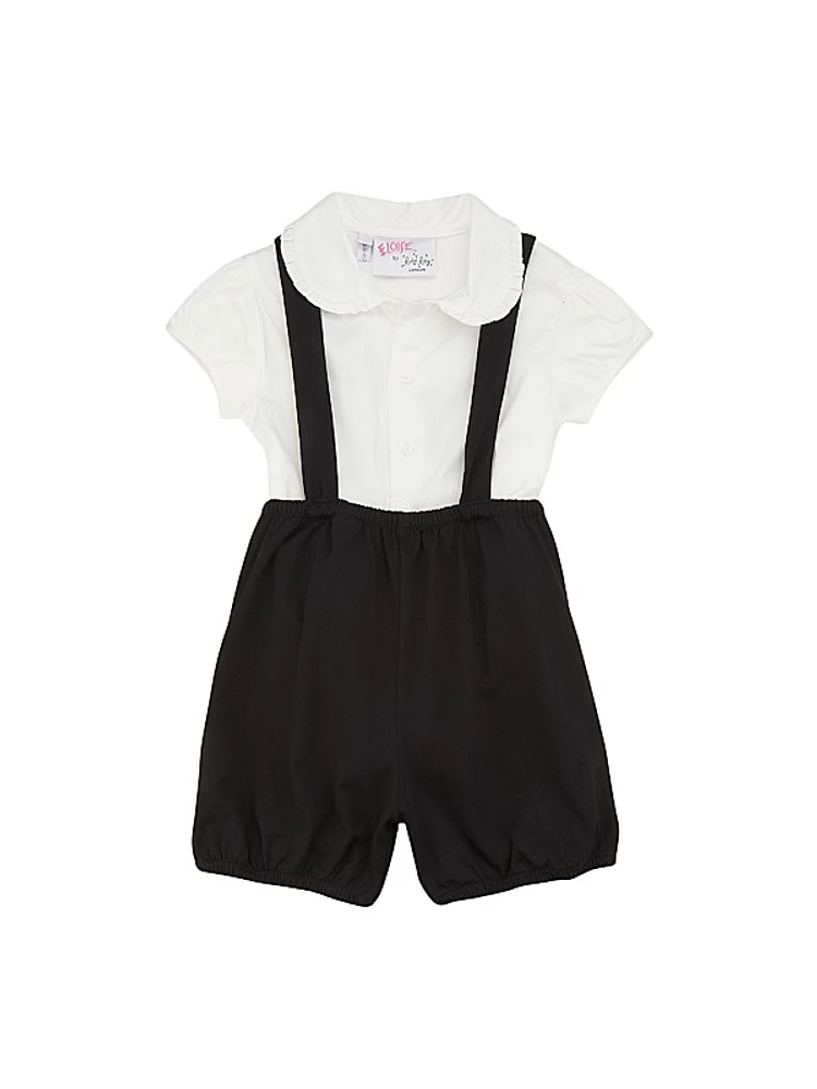 Eloise Baby Girl's Eloise Shirt & Velvet Romper Set