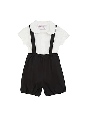 Eloise Baby Girl's Eloise Shirt & Velvet Romper Set