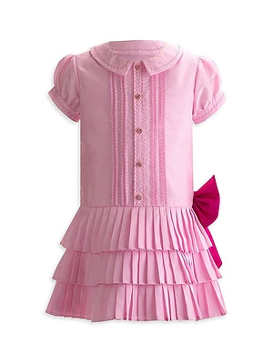 Eloise Little Girl's & Girl's Eloise Puff-Sleeve Drop-Waist Shirtdress