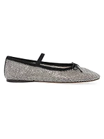 Leonie Crystal-Embellished Ballet Flats