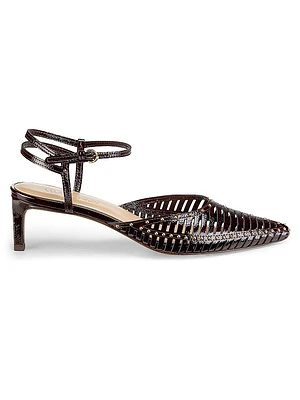 Francine 55MM Cage Kitten-Heel Pumps