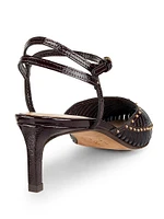 Francine 55MM Cage Kitten-Heel Pumps