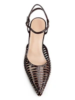 Francine 55MM Cage Kitten-Heel Pumps
