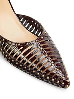 Francine 55MM Cage Kitten-Heel Pumps
