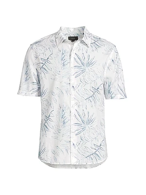 Short-Sleeve French Placket Shirt
