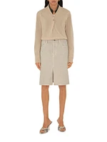Mews 90MM Check Linen-Blend Mules