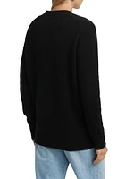 Wire Oyster Appliqué Cashmere Cardigan