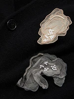 Wire Oyster Appliqué Cashmere Cardigan