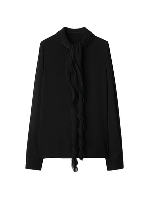 Silk Ruffle Blouse