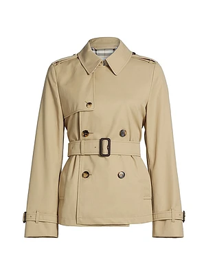 Belted Double-Breasted Trench Jacket
