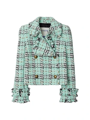 Check Double-Breasted Jacket
