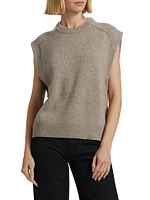 Mari Wool-Cashmere Boxy Top